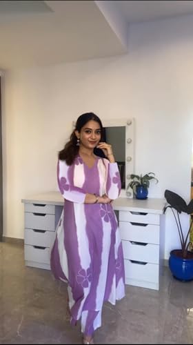 Image of ANNI Designer Women's Ethnic Co-Ord Set | Kurta Pant Set | Kurta Palazzo Set | Stylish Cotton Suit Set for Women, Festival Co-ord