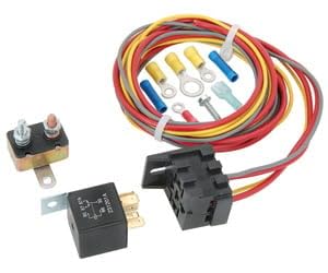 JEGS Universal Wiring Harness and Relay Kit | 30 Amp | Includes 80in.Harness, 30-Amp Relay, 30-Amp Circuit Breaker, Crimp Terminals, and Hardware | Made in USA