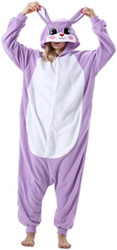 Women's Men's Adult Pajamas Unisex Animal Onesies Novelty Pyjamas Nightwear Halloween Homewear Cosplay Costume Loungewear Onepiece for Height 148-187CM