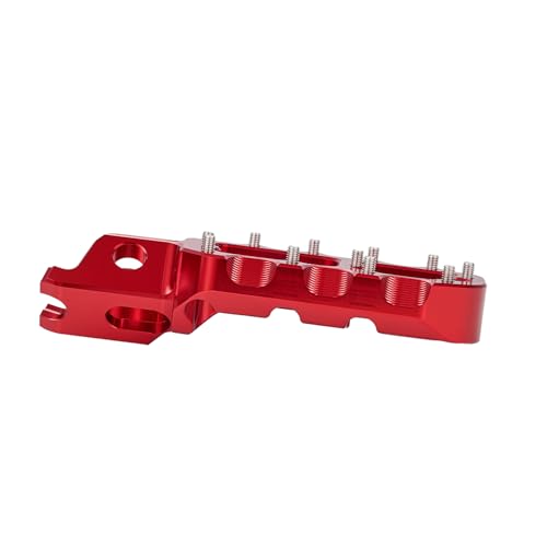 Image of JFG RACING Dirt Bike Foot Pegs,Forged 6063 Aluminum CNC Rest Pedal Footpegs for CR125 CR250 02-11 /CRF150R 07-24 /CRF250R 04-24 /CRF300L 21-24 /CRF450R 02-24 /CRF250X CRF450X CRF250RX CRF450RX-Red