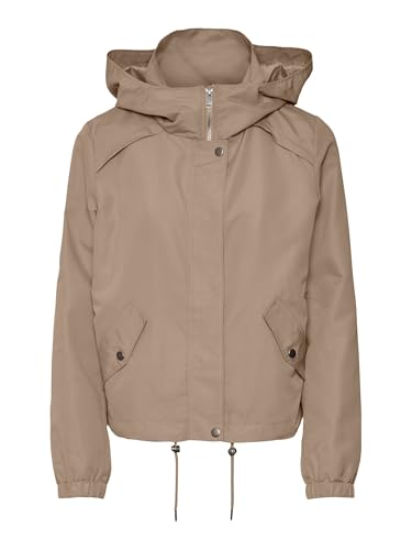 VERO MODA Short Vmzoa Noos-Parka Corta, Silver Mink, S Mujeres