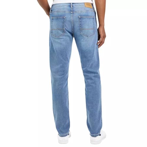 IZOD Men's Comfort Stretch Straight Fit Jeans (US, Waist Inseam, 32, 30, Regular, Regular, Blue)2