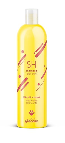 Record - Shampoo per cani e gatti. Protettivo ed emolliente, dona una lucentezza speciale al pelo e lo rende morbido e setoso | Olio di Visone, 250 ML