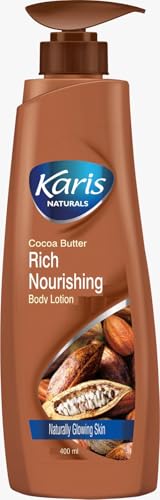 Karis Naturals Cocoa Butter Rich Nourishing Body Lotion – Deep Hydration for Soft, Smooth Skin | Vitamin E & Natural Moisturizers | Ideal for Dry & Sensitive Skin