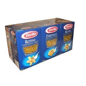 Barilla Pasta Rotini and Farfalle Value Pack 3 Farfalle and 3 Rotini 1 Pound Boxes