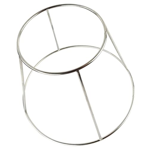 SHERCHPRY Cutlery Tray Metal Pizza Tray Holder Pizza Box Riser Serving Platter Seafood and Rack Tabletop Serving Platter Riser Stands for Home Party Silver 16-18cm Cupcakes