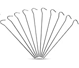 Merriway BH04472 piqueta de acero para tienda de campaña, 150 x 3 mm, Pack de 20