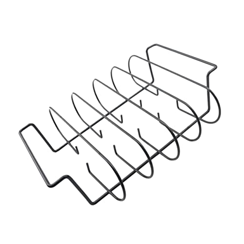 balacoo Lightweight BBQ Grill Rack Stand Grill Rack Barbecue Stand Garden BBQ Shelf Chicken Stand for Grill