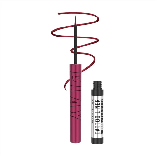 Image of Maybelline New York Tattoo Play Metallic Burgundy Liquid Eyeliner