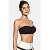 Vertvie Women's Wireless Strapless Bra Seamless Padded Bandeau Bra Non-Slip Silicone Tube Top Push Up Convertible Bralette