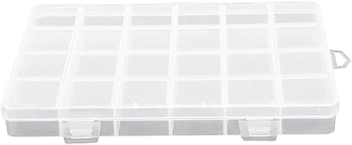 Miniatura 10 de Bettomshin Caja de almacenamiento de componentes PP 5.709x3.937x1.260 in contenedor organizador de plástico 5 rejillas fijas cajas de herramientas