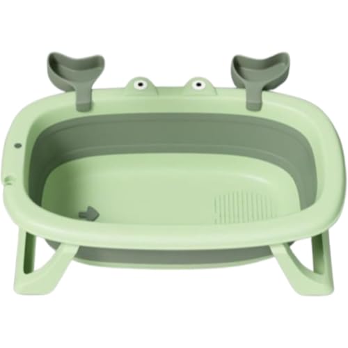 Vlwm ペット用バスタブ 折りたたみ式バスタブ ペット用バスタブ ポータブル パピーバスタブ ソフトパッド付き 入浴と収納が簡単 小型・中型ペット用犬用バスタブ 折りたたみ式犬用品 排水穴付きでコンパクトに収納可能 (みどり)