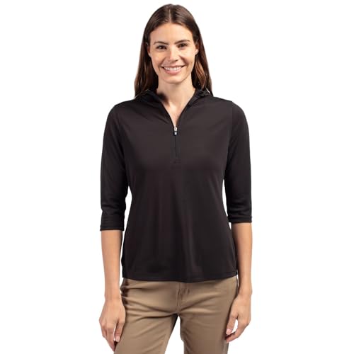 Sweat à capuche anti-transpiration femme noir pour rester fraîche