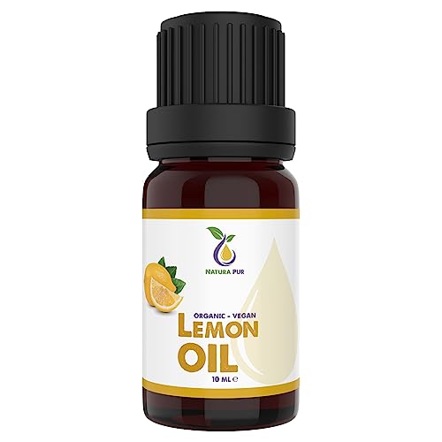 Aceite Esencial de Limón 10ml - 100% Natural, Vegano (Citrus Limon Peel Oil) Para Buen Sueño o Lámpara Aromática - Difusor de Aroma