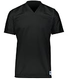 Russell Athletic Mens Solid Flag Football Jersey, Black M