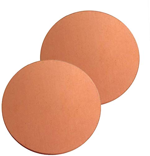Dogggy Placa de Bronce Hoja de Disco de Cobre Materiales de Alta pureza T2 para Remache, Herramientas de Corte y Todo Tipo de Piezas de precisión lámina de Cobre metálico (Size : 5mm) Cover