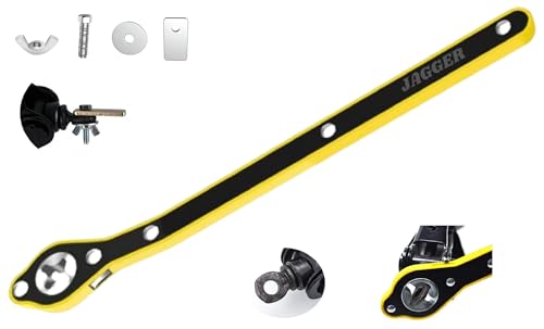 JAGGER JAG240 Original Universal Car Scissor Jack Ratchet Wrench | 360 Forward and Reverse knob Labor Saving Design | Scissor Jack Lift Speed Handle Tool (Ratchet ONLY)