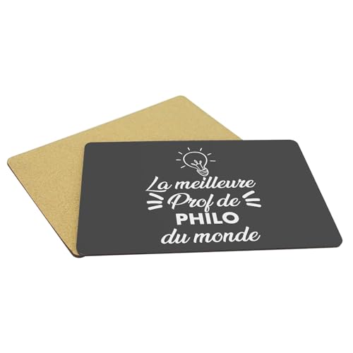 Sets de table prof de philo : lot de 4 napperons noirs souples en liège pour grand format