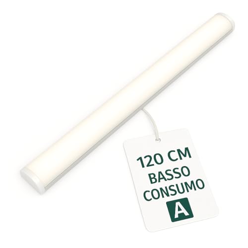 tempo di saldi Plafoniera LED da 32W a Luce Bianca Fredda Lunga 120 cm Lampada da Soffitto Slim
