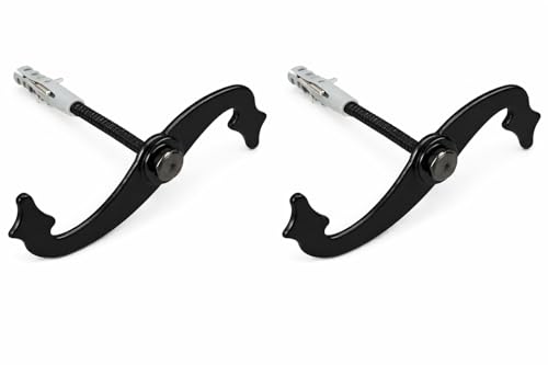 FERPASA® - Retenedor Contraventana en Espiral Pack 2 Uds. – Fijación de Ventanas y Puertas en Posición Abierta, Evita Golpes por Viento – Retenedor Contraventana Mallorquina 12 CM