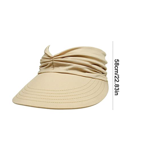 aba larga – guarda-sol feminino verão para ciclismo, boné viagem ao ar livre para tênis, golfe, corr