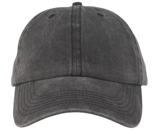 Image of TSSGBL Vintage Cotton Washed Baseball Cap S to XXL Unstructured Low Profile Adjustable Distressed Dad Hat for Men Women