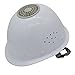 Surakey USB Cooling Helmet with Fan Universal Heavy Duty Hard Hat Men Hardhat with Cooler Fan Portable Safety Helmets for Scaffolding Construction Tradesmen (White)