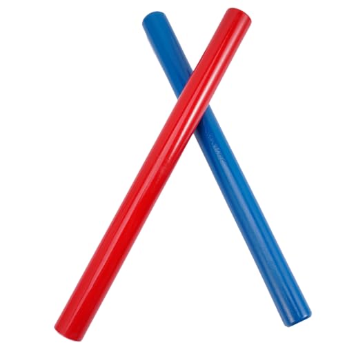 Abaodam 2個 木製リズムスティック 音楽教育向けパーカッション楽器 で軽量耐久 のリズム感覚と聴覚想像力を育成 学習用おもちゃ