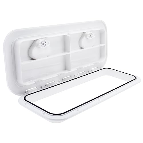 Image of NovelBee Marine Deck Access Hatch,Boat Hatch Lid 23.9 inch x 9.5 inch for Marine Caravan RV