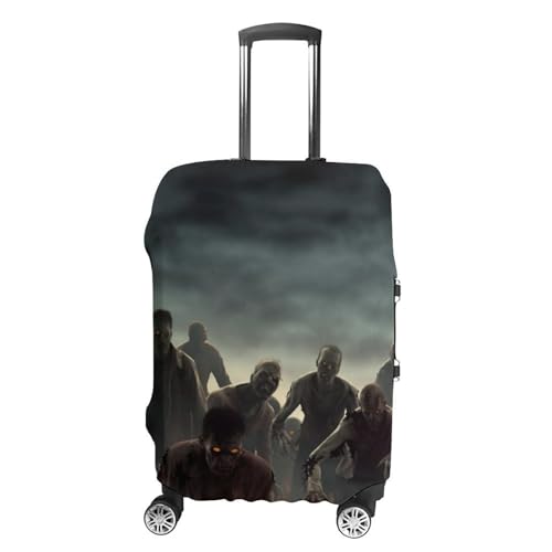Many Zombie Luggage Cover, Washable Elastic Suitcase Cover Protector Fit 18-32 Inch Luggage