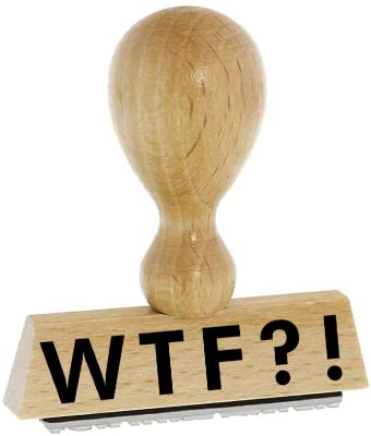 Lagerstempel/Lagertext – WTF - von Kaufhaus2010 Buchenholzstempel – Lagertextstempel zur Kennzeichnung von Rechnungen und anderen Dokumenten 4 cm lang