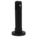 Bathroom Partition Bracket Feet Stainless Steel Support Legs for Public Restrooms Adjustable and Waterproof 6 3 X 2 76 X 1 18 Inches Black