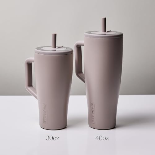 Image of BruMate Era 40 oz Tumbler with Handle & Straw | 100% Leakproof Insulated Water Bottle Tumbler with Lid & Flexible Straw | Made of Stainless Steel | Cup Holder Friendly | 40oz (Wildflower Whisper)