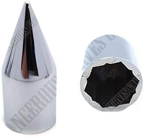 10 Chrome Press On Spike Nut & Bolt Covers for 9/16" Socket Size Car & Truck Model-PYT-8888-4699