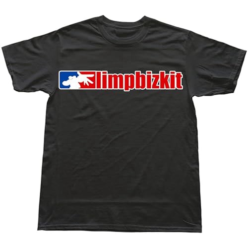 Men's Artist Screw Neck Limp Bizkit T Shirt Black T-Shirt Black M