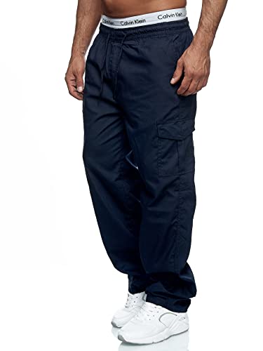 Image of THWEI Mens Cargo Pants Casual Drawstring Athletic Jogger Sports Outdoor Trousers