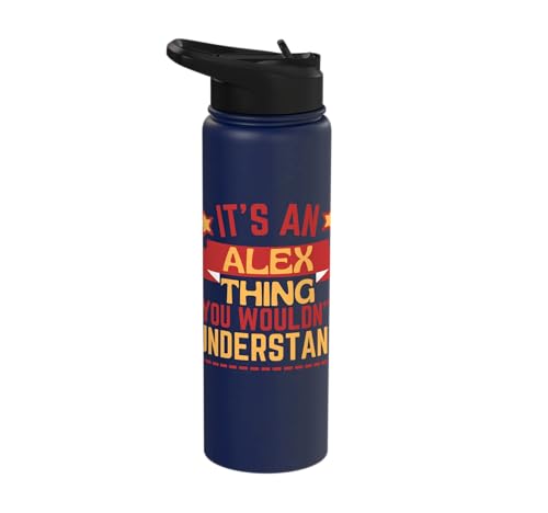 Alex Name Funny Gift For Alex Stainless Steel Insulated Water Bottle