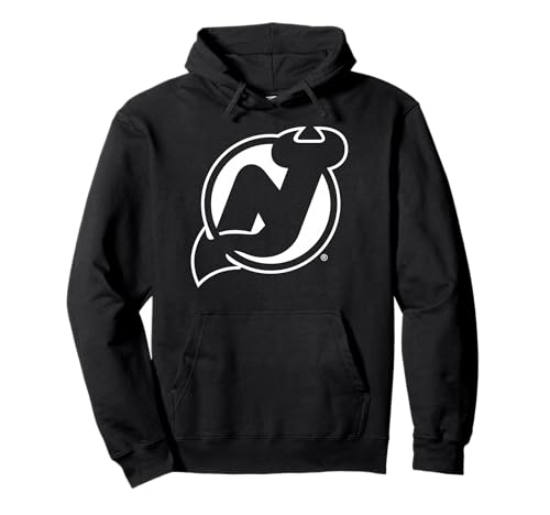 New Jersey Devils Two Tone Black NHL Officially Licensed Pullover Hoodie