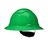 SecureFit Hard Hat SecureFit H-804SFR-UV, Green, Non-Vented Full Brim Style Safety Helmet with Uvica