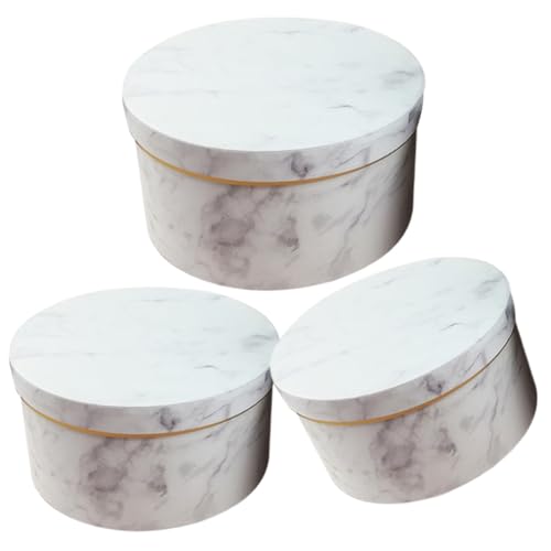 Boîte d'emballage pour fleurs ronde blanche idéale pour vos centres de table