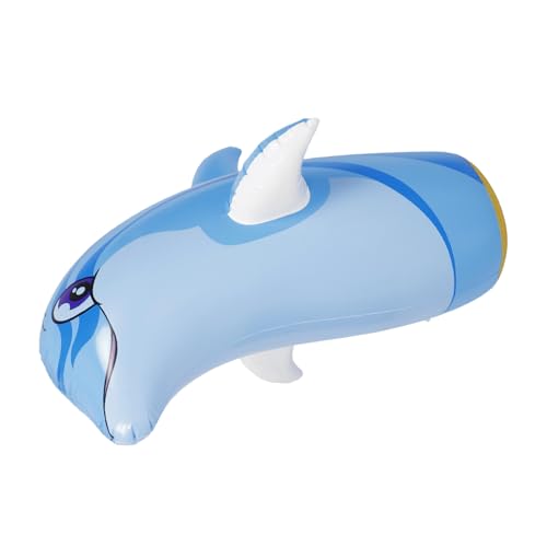 Jouet dauphin gonflable 85cm en PVC coloré - animal flottant de piscine