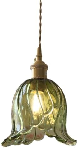 Amber Glass Pendant Lights Kitchen Island Nordic Modern Pendant Lighting Industrial Farmhouse Chandelier Clear Blown Glass Green Hanging Lamp For Bedroom Dining Room Bathroom Living Room
