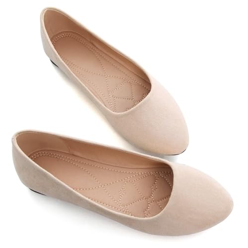 Image of SAILING LU Casual Shoes for Women Dressy Ballet Flats | Comfort Fit, Work Shoes,Casual for Women, Slip-Ons Loafers
