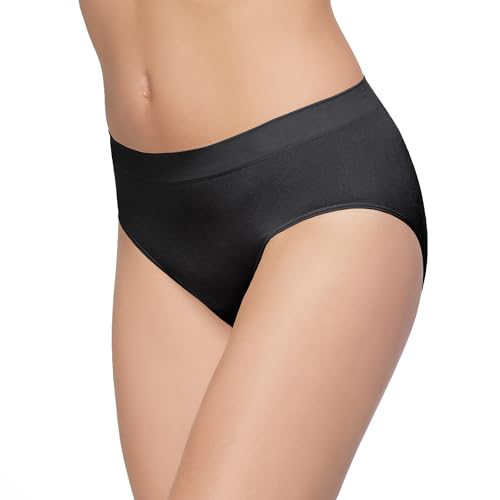 Wacoal womens B-smooth Panty briefs underwear, Black, Large US