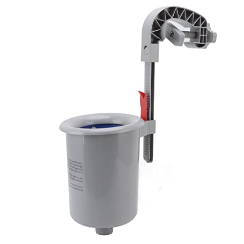 Skimmer di Superficie per Piscina, Pulitore Automatico a Parete in Plastica Grigia, Raccolta Detriti per Filtro Piscina con Contenitore Skimmer Dimensioni 24x15,8cm