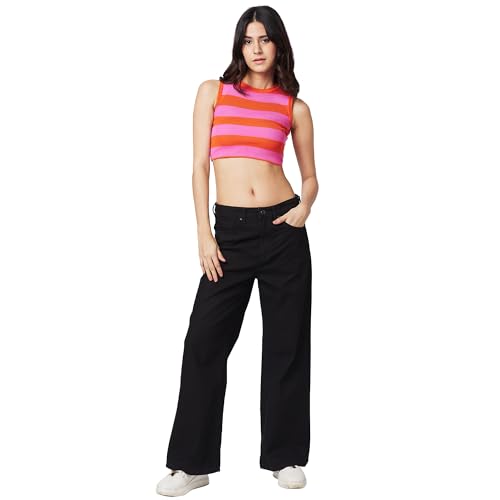 Image of Spykar High Rise Bella-Wide Loose Fit Jeans for Women
