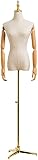 ASerZenith Support De Mannequin Torse, Mannequins Femme, Mannequin Femme, Buste De Robe, Idéal pour Exposer des Vêtements/Ventes en Ligne, Léger Et Facile À Utiliser(avec Armes S)