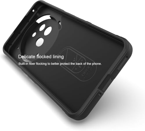 Image of ShieldTech AirGuard Series Back Cover Case for Nothing Phone 3a Pro | Microfiber Lining | Airbag Cushion Drop Protection | Silicone Cover Case | Anti Slip Grip - Black for Nothing Phone 3a Pro