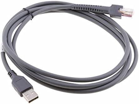 USB Cable for DS2208 1D 2D Zebra Symbol Barcode Scanne1.8Meter