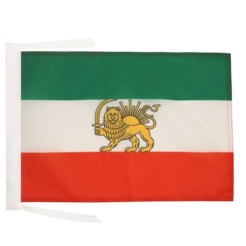 Drapeau Iran Ancienne Perse 45x30cm - PAVILLON iranien 30 x 45 cm haute qualité - AZ FLAG
